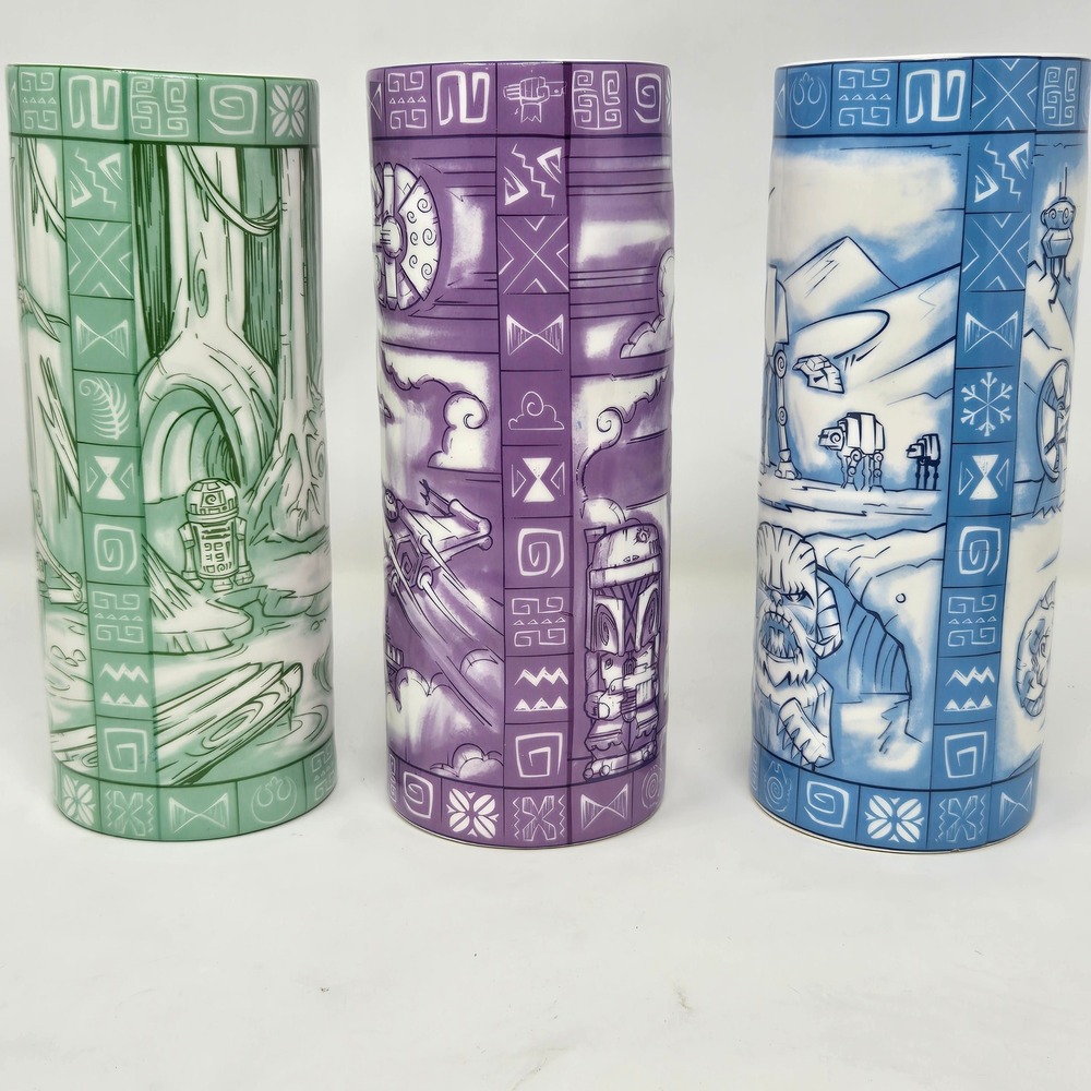 Star Wars‎ Geeki Tikis Scenic Mugs Set of 3 Hoth Dagobah Death Star Ceramic 2021